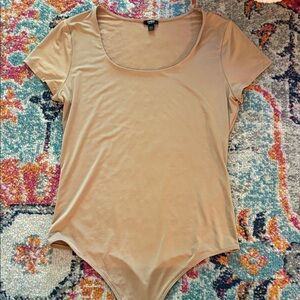 Express Beige Body Contour Bodysuit (thong)